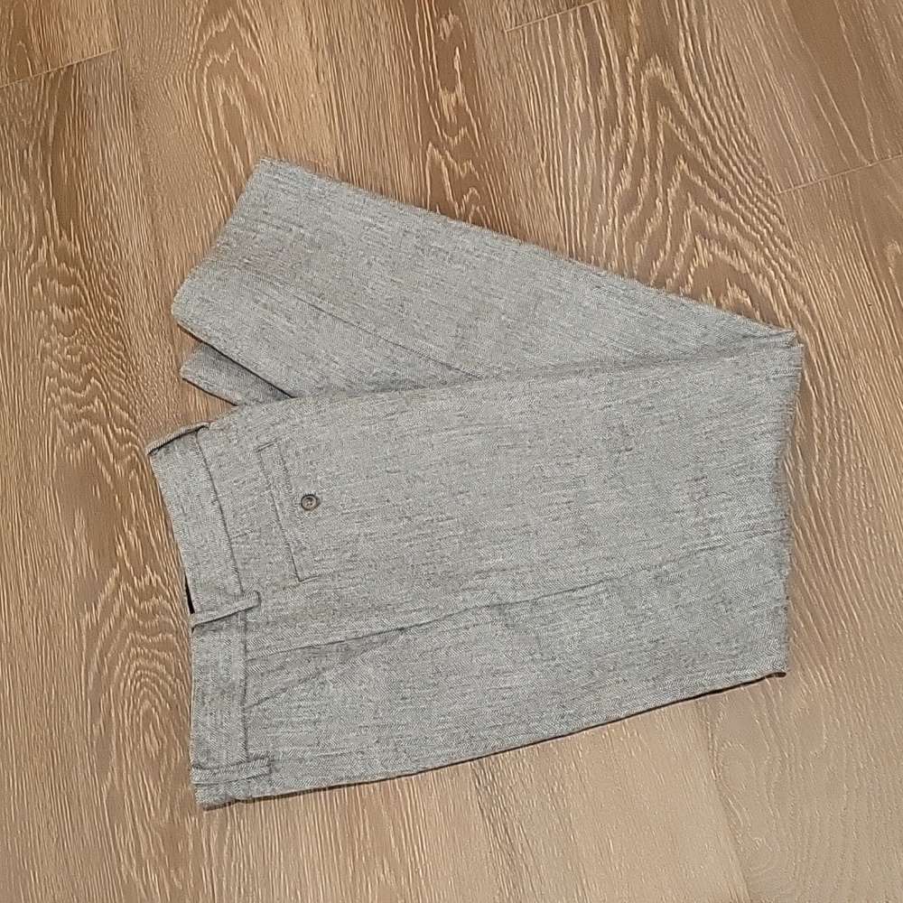 Boys size 10 Janie and Jack herringbone dress trousers- lined and like new